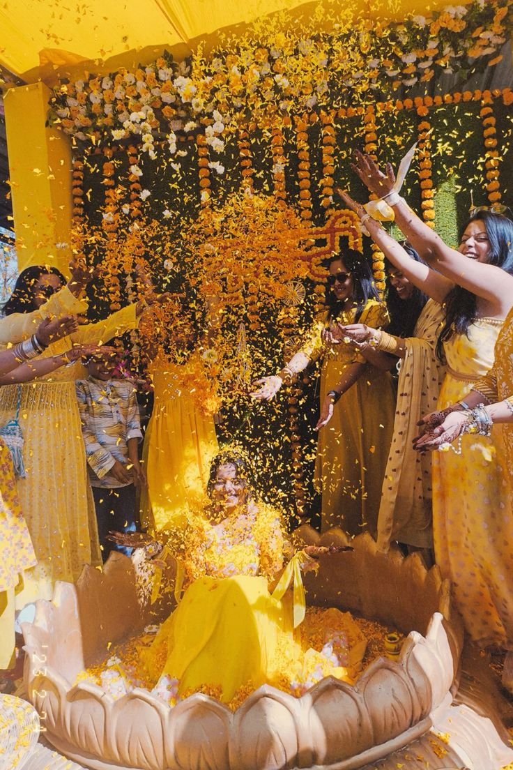 Festive Haldi Joy & Lawn Setup